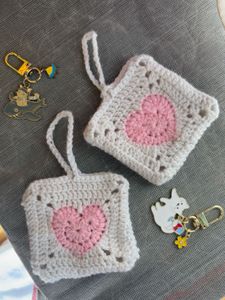 Cute Crochet Bag / EarPods Case🫧🎀🍡