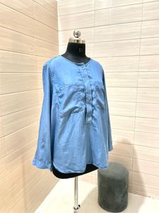 H&amp;M Denim Shirt Tunic Top