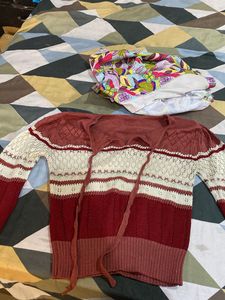 Striped Knit Sweater