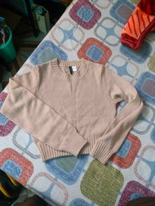 H&M Cropped Knit Sweater