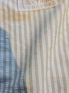 Striped Tunic with Lace Top