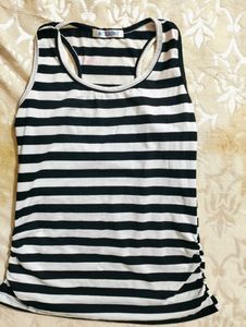 Black And White Fitted Body Skinner