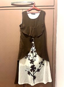 Brown Layered Dress