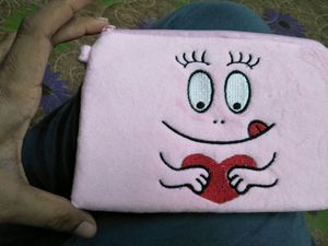 cute baby pink pauch