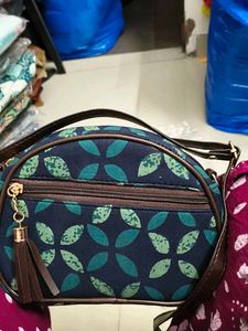 New Ikkat Print Sling Bag