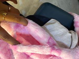 Pink Fuzzy Zip-Up Jacket