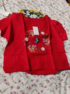 Girls Top  Set Of 3. SizeM
