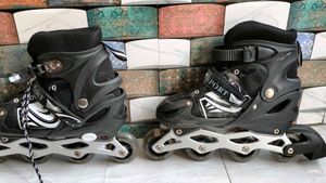 Inline Skating Shoes Adjustable Size LED Wheels