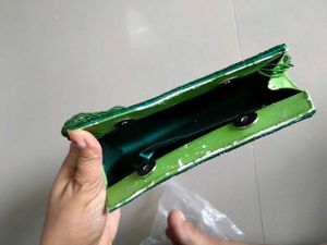 Green Beaded Clutch