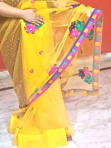 Yellow Saree With Blouse