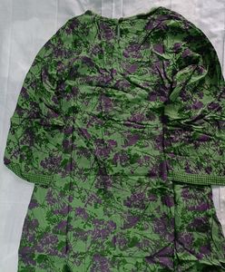 A Purple Flower Print Kurta🌿