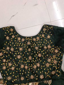 Elegant Green Lehenga Choli Set