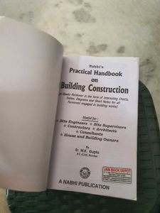 &#39;BUILDING CONSTRUCTION &#39; HAND BOOK