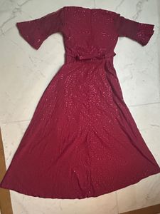 Elegant Maroon Dress