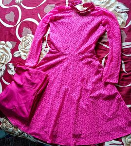 Pink Churidar Frok