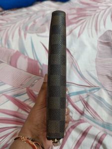 Brown Checkered Wallet Louis Vuitton copy