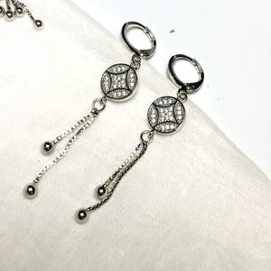 Silver Long Earrings