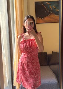 Red Floral Sundress