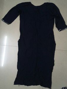 Elegant Navy blue Embroidered Kurta