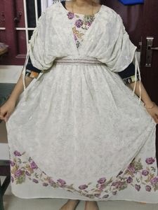White Floral Maxi Dress