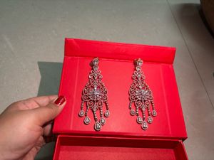 Kushals Sparkly Dangle Earrings