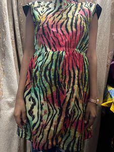 Vibrant Animal Print Dress