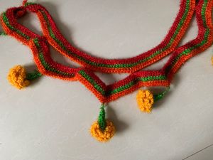 Handmade Crochet Marigold Garland