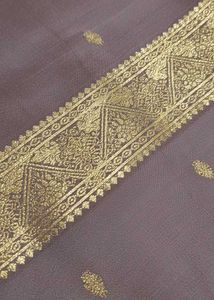 Mauve Banarasi Silk Saree