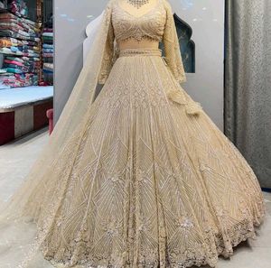 ✨️Cream Colour Cocktail Night Lehga ✨️