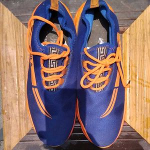 Fila Blue and Orange Sneakers