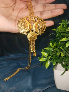 Golden Peacock Necklace