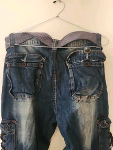 Cargo Jeans with Belt