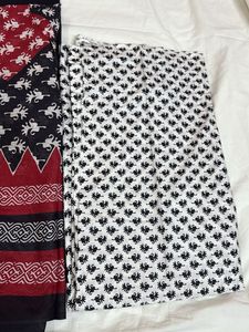 100% pure cotton block print dress material