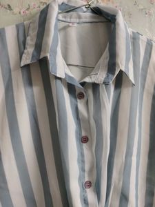 Blue Stripe Top