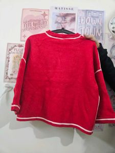 Red &amp; White Sweater