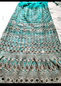 Gorgeous Green Lehenga Choli Completely New