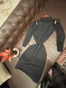 Black Sheath Midi Dress