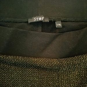 Black  Shimmering Jeggings