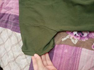 Cute Olive Green Graphic Tee