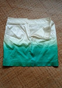 Mini Skirt, A Line, Silk Effect, Korean Skirt