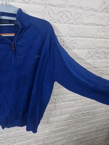 Blue 1/4 Zip Sweater