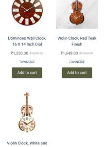 Violin Wall Clock
