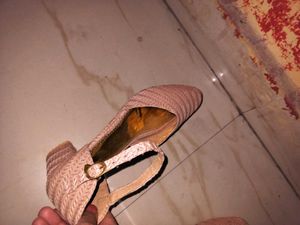 Women Peach Pinkish Sandles For Party Wear