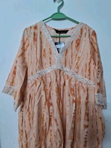 New Tie Dye Co Ord Kurti Bottom Set Festive Cord