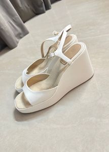 H&M White Wedge Heels