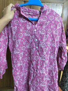 Pink Floral Tunic