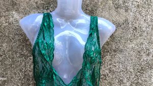 SEXIEST DARK GREEN BODYSUIT