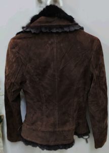 Brown Fur Collar Jacket