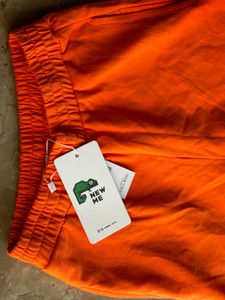Orange Relaxed Fit Track Pant🧡