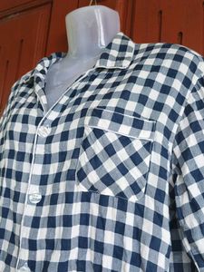 Checked Shirt Nighty